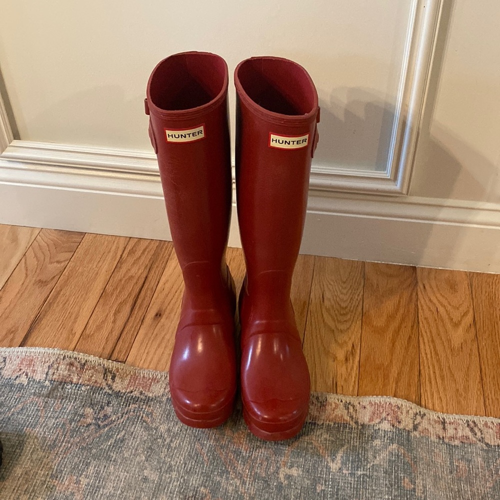 Hunter Tall Original Red Boots Women’s US size 7